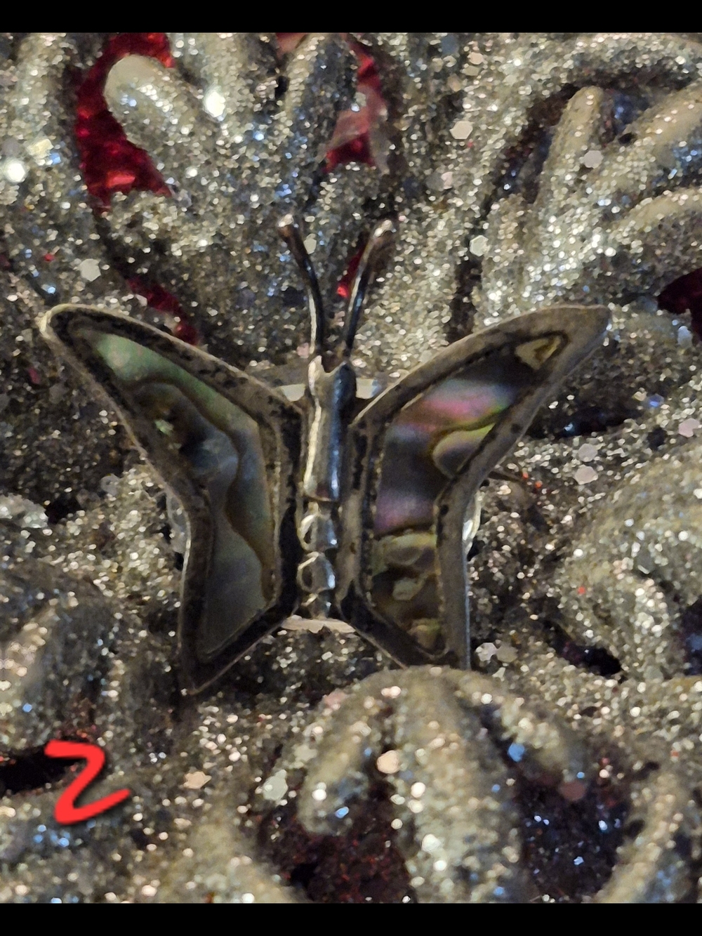 Lowest...Silver Butterfly Abalone Shell Pendant Brooch - Women Jewelry